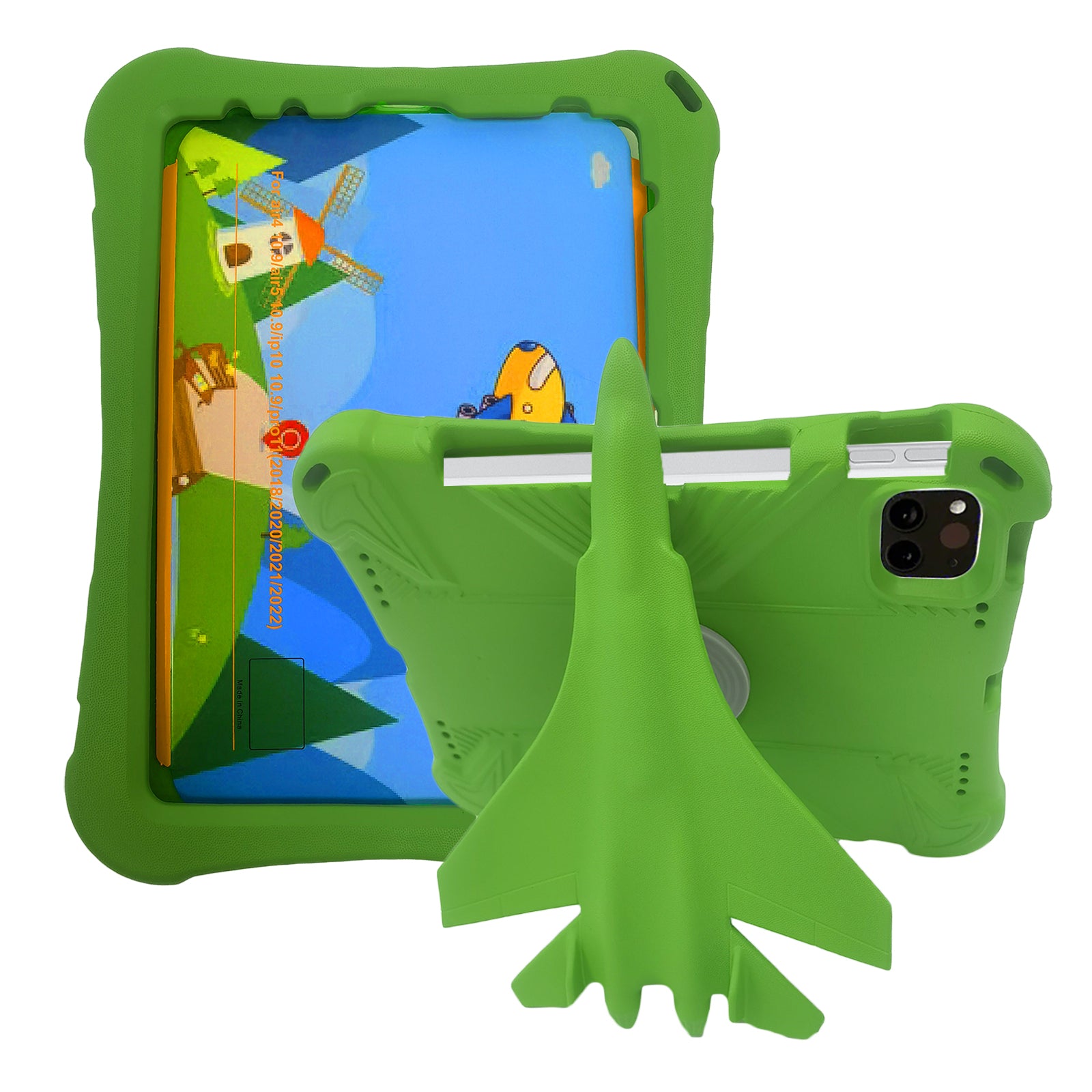 For iPad 10.9 (2022) / iPad Air (2020) / (2022) / iPad Pro 11 (2020) / (2021) / (2022) EVA Case Airplane Style Kickstand For iPad 10.9 (2022) / iPad Air (2020) / (2022) / iPad Pro 11 (2020) / (2021) / (2022) EVA Case Airplane Style Kickstand